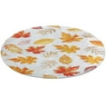thumbnail image 1 of Autumn Harvest Maple Leaves Thanksgiving Round Small Area Rug, Print Non Slip Washable Floor Mat, Soft Throw Rug for Living Room, Powder Room Entryway, Bathroom, Bedside, 1 of 6