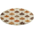 thumbnail image 1 of Autumn Harvest Maple Leaves Thanksgiving Round Small Area Rug, Print Non Slip Washable Floor Mat, Soft Throw Rug for Living Room, Powder Room Entryway, Bathroom, Bedside, 1 of 6