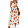 thumbnail image 1 of Autumn Harvest Maple Leaves Thanksgiving Sleeveless Dress Woman Fashion Long Dresses Women's Summer Suit Dress Summer 2025 Women, 1 of 7