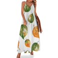 thumbnail image 1 of Autumn Harvest Maple Leaves Thanksgiving Sleeveless Dress Women's Luxury Party Dress Birthday Dresses for Women, 1 of 7