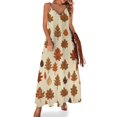 thumbnail image 1 of Autumn Harvest Maple Leaves Thanksgiving Sleeveless Dress for Women Clothing Female Women's Summer Skirt, 1 of 7