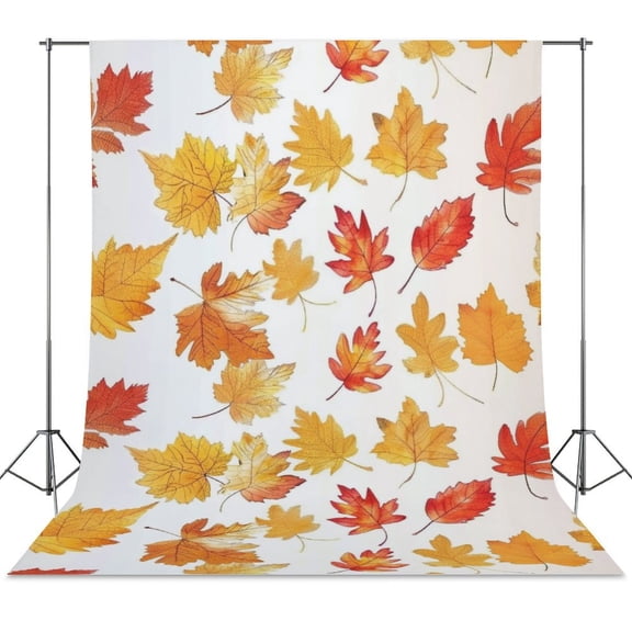 Autumn Harvest Maple Leaves Thanksgiving Spring Backdrop Backdrops for Photography Photo Background Nature Scenery Banner