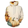 thumbnail image 1 of Autumn Harvest Pumpkins Sunflowers 3D Print Hoodie Men Women Autumn Thin Pullover Sweatshirt Vintage Streetwear Tops, 1 of 6
