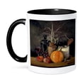 thumbnail image 1 of 3dRose, Autumn Harvest Table Painting No. 1, 11oz Two-Tone Black Mug, 1 of 7