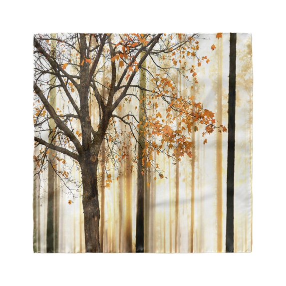 Autumn Head Scarf, Tree in Abstract Woods, Head Wrap, 3 Sizes, by Ambesonne