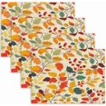 thumbnail image 1 of Autumn Holiday Placemats Set of 4 Colorful Maple Leaves, Placemats for Dining Table 12x18 Inch for Indoor Outdoor Party, 1 of 5