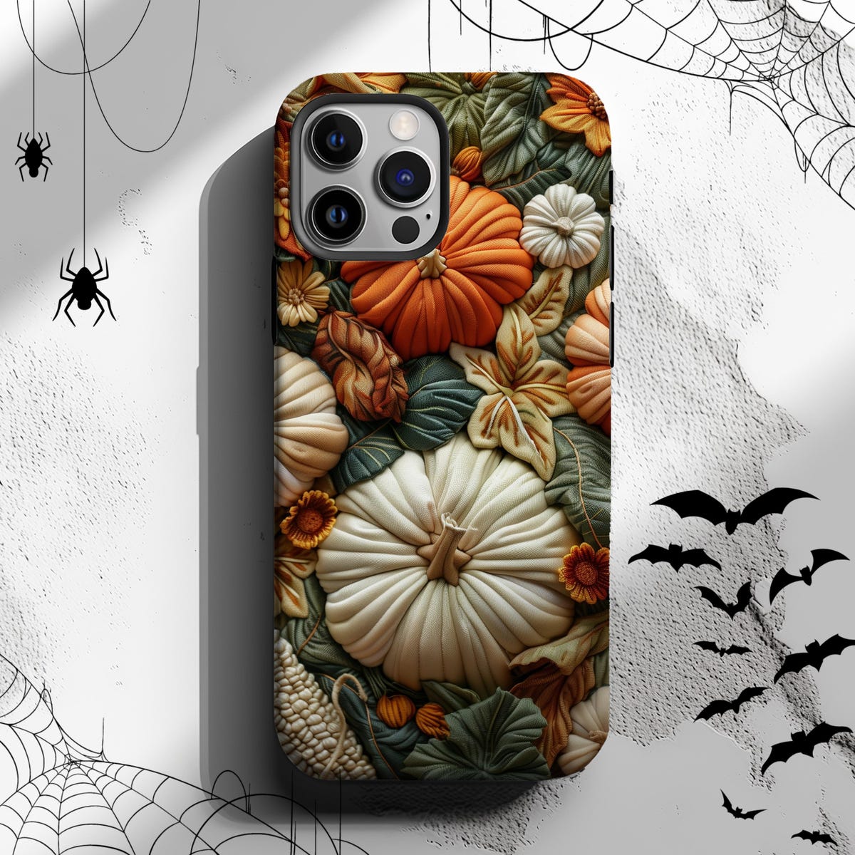 Autumn Horror Pumpkin Carving Phone Case for 17 16 15 14 13 12 11 Pro ...