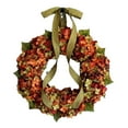 thumbnail image 1 of Autumn Hydrangea Wreath for Front Door, Thanksgiving Decor, Fall Seasonal Hanging Wreath with Burlap Bow, Home Entryway Decoration, 1 of 6