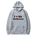 thumbnail image 1 of Autumn I Love My Girlfriend Print Hoodies Women Fashion Sweatshirts Oversized Long Sleeve Pullovers, 1 of 4