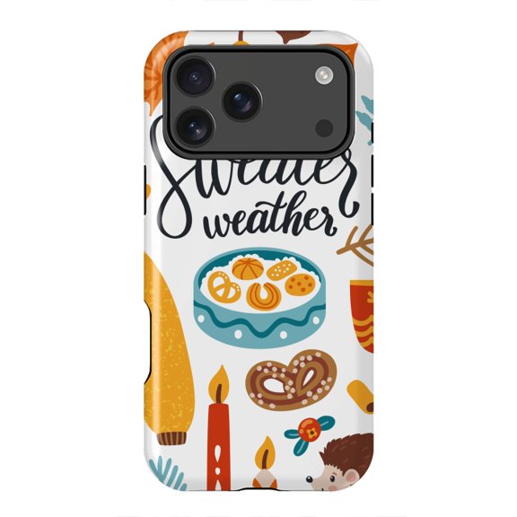 Autumn Icons Seasonal Fall Inspired Decorative Art for iPhone 17 16 15 14 13 12 11 Pro Max