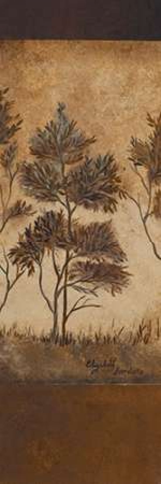 Autumn Impressions I Canvas Art - Elizabeth Londono (12 x 36)