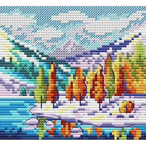 Autumn In The Mountains SM-613 Cross-Stitch Kit by MP Studia