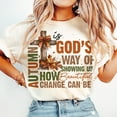 thumbnail image 1 of Autumn Is God'S Way Of Showing Us How Beautiful Change Can Be, Retro Fall Shirt, Fall Coquette Bow Shirt, Fall Christian Shirt, Autumn Jesus Shirt, 1 of 5