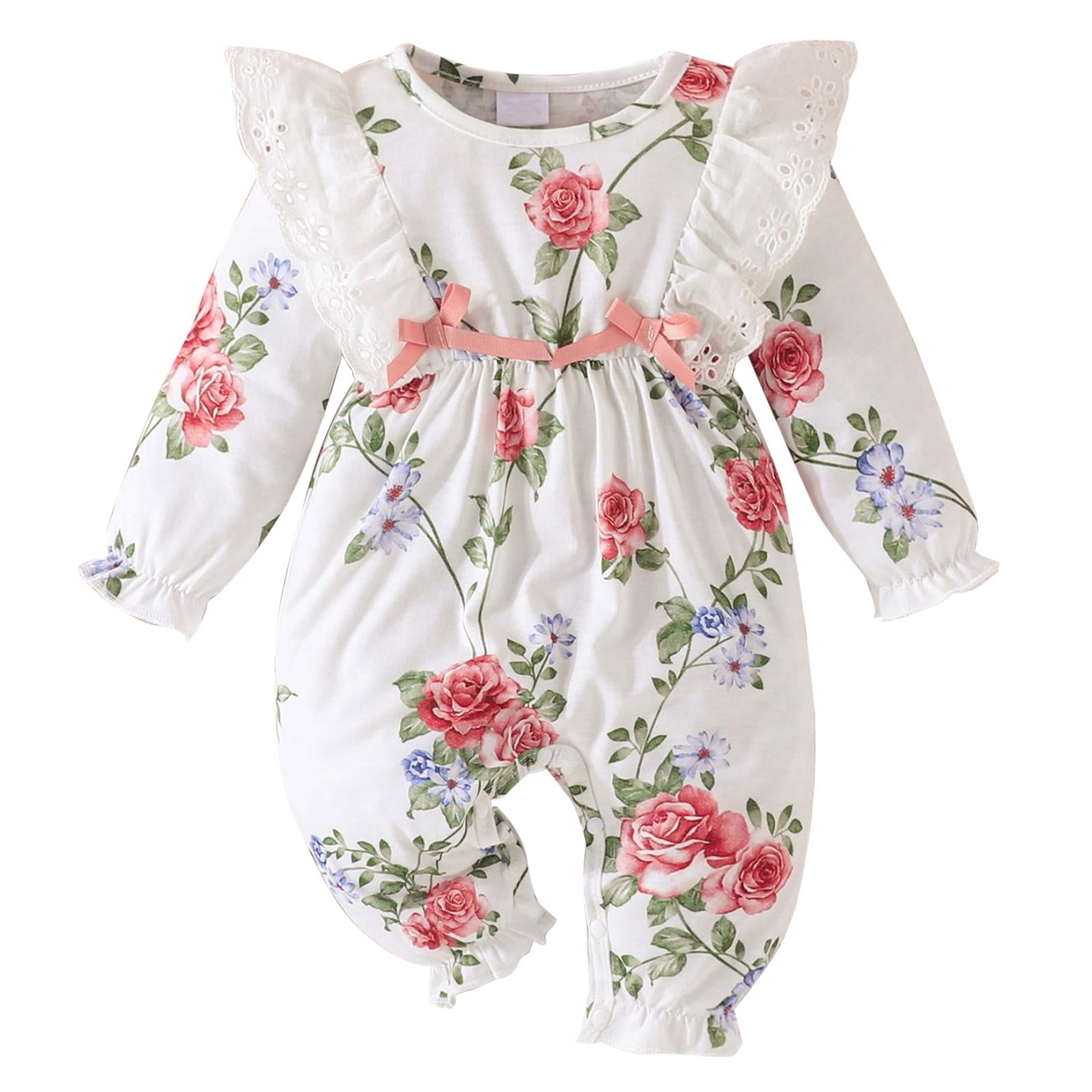 Autumn Jumpsuit Baby Flying Sleeves Fashion Cute Baby British Style