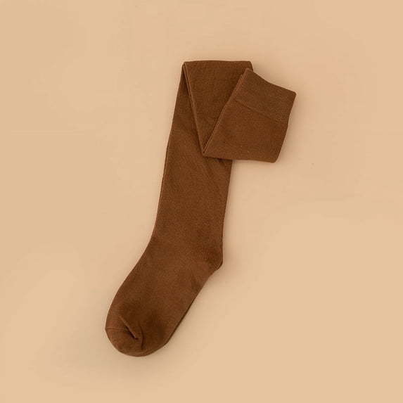 Autumn Knee Socks Women Autumn And Winter Lengthened Cotton Socks Non-slip Long Legs Solid Color Knee Socks Women