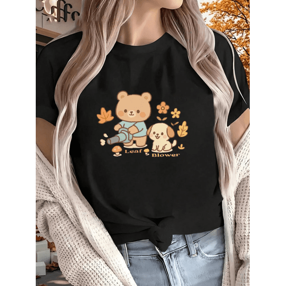 Autumn Lawn Care Leaf Blower Cleanup Humor Funny Yard Work Quote Unisex T-Shirt, up to size 5XL