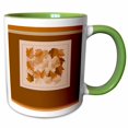 thumbnail image 1 of 3drose, Autumn Leaf, 15oz Two-tone Green Mug, 1 of 6