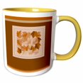 thumbnail image 1 of 3drose, Autumn Leaf, 15oz Two-tone Yellow Mug, 1 of 6
