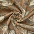 thumbnail image 1 of Autumn Leaf Extra Wide Metallic 110" Heavyweight Upholstery Jacquard Polyester Fabric By The Yard (Beige, 10 Yards), 1 of 3