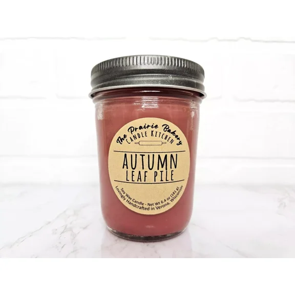 Autumn Leaf Pile | Scented Soy Wax Candle | Fall Leaves Outdoor Rustic Woodsy