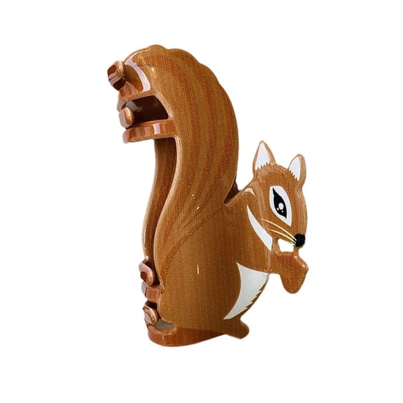 Autumn Leaf Shape Hair Claw Cartoon Forest Animal Squirrel Hair Clip Clips Jaw Hold Nonslip Claw Hair Accessory Claw O6Y7 Strong