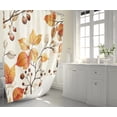 thumbnail image 1 of Autumn Leaf Shower Curtain, Vintage Botanical Art for Woodland Bathroom Decor, Fall Decor, Bathroom Accessories, Seasonal Home Decoration, Thanksgiving Gift, 1 of 5