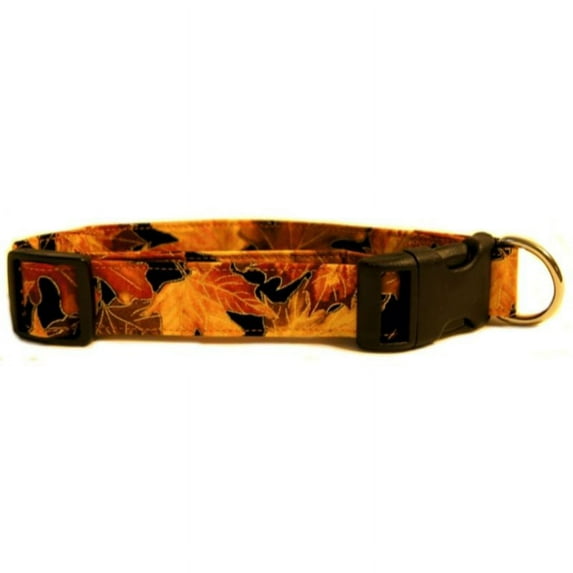 Autumn Leaves Dog Collar - Size - Medium
