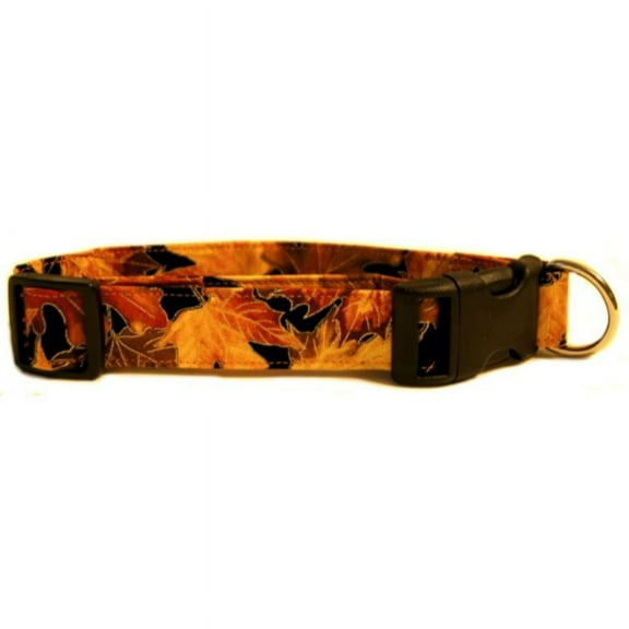 Autumn Leaves Dog Collar - Size - X-Large