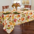 thumbnail image 1 of Autumn Leaves Fall Printed Tablecloth, Holiday Table Cover for Formal or Everyday Use, 60"x102" Oblong/Rectangle, 1 of 6