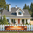 thumbnail image 1 of Autumn Leaves Happy Thanksgiving Turkey Banner for Festive Celebration Autumn Party Event Indoor Decoration, 1 of 9