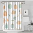 thumbnail image 1 of Autumn Leaves Harvest Thanksgiving Shower Curtain for Bathroom with Hooks and Weighted Hem, Polyester Fall Pumpkins Maple Waterproof Bath Curtains Hotel Style - Machine Washable,72x72in, 1 of 5