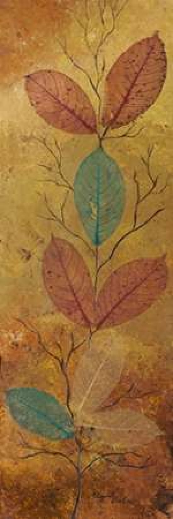 Autumn Leaves I Canvas Art - Elizabeth Londono (12 x 36)