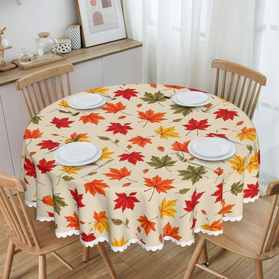 Autumn Leaves Pattern Print On