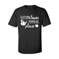thumbnail image 1 of Autumn Leaves & Pumpkins Please Adult Short Sleeve T-shirt, 1 of 4