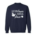 thumbnail image 1 of Autumn Leaves & Pumpkins Please Crewneck Sweatshirt, 1 of 3