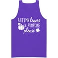 thumbnail image 1 of Autumn Leaves & Pumpkins Please Neon Tank Top, 1 of 1