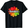 thumbnail image 1 of Autumn Leaves Thankful Fall T-Shirt, 1 of 3