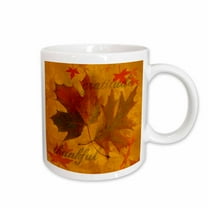 3drose, Autumn Leaves with Gratitude, 15oz Mug