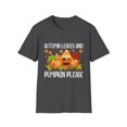 thumbnail image 1 of Autumn Leaves and Pumpkin Please Halloween T-Shirt, 1 of 4