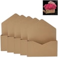 thumbnail image 1 of "Autumn Letter" Envelope Flower Box - DIY Surprise Gift Box for Fresh Flower Bouquets, Decorative Flower Box, Perfect for Christmas Dating Birthday Gifts for Loved Ones, 8.66*10.63*1.57in, Khaki, 1 of 9