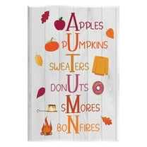 Autumn Letters Seasonal Words Holiday Graphic Art Unframed Art Print Wall Art