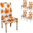 thumbnail image 1 of Autumn Living Room Chair Covers Set of 4 Maple Leaf Fall Parsons Chair Slipcovers for Dining Room Hotel Kitchen, 1 of 7