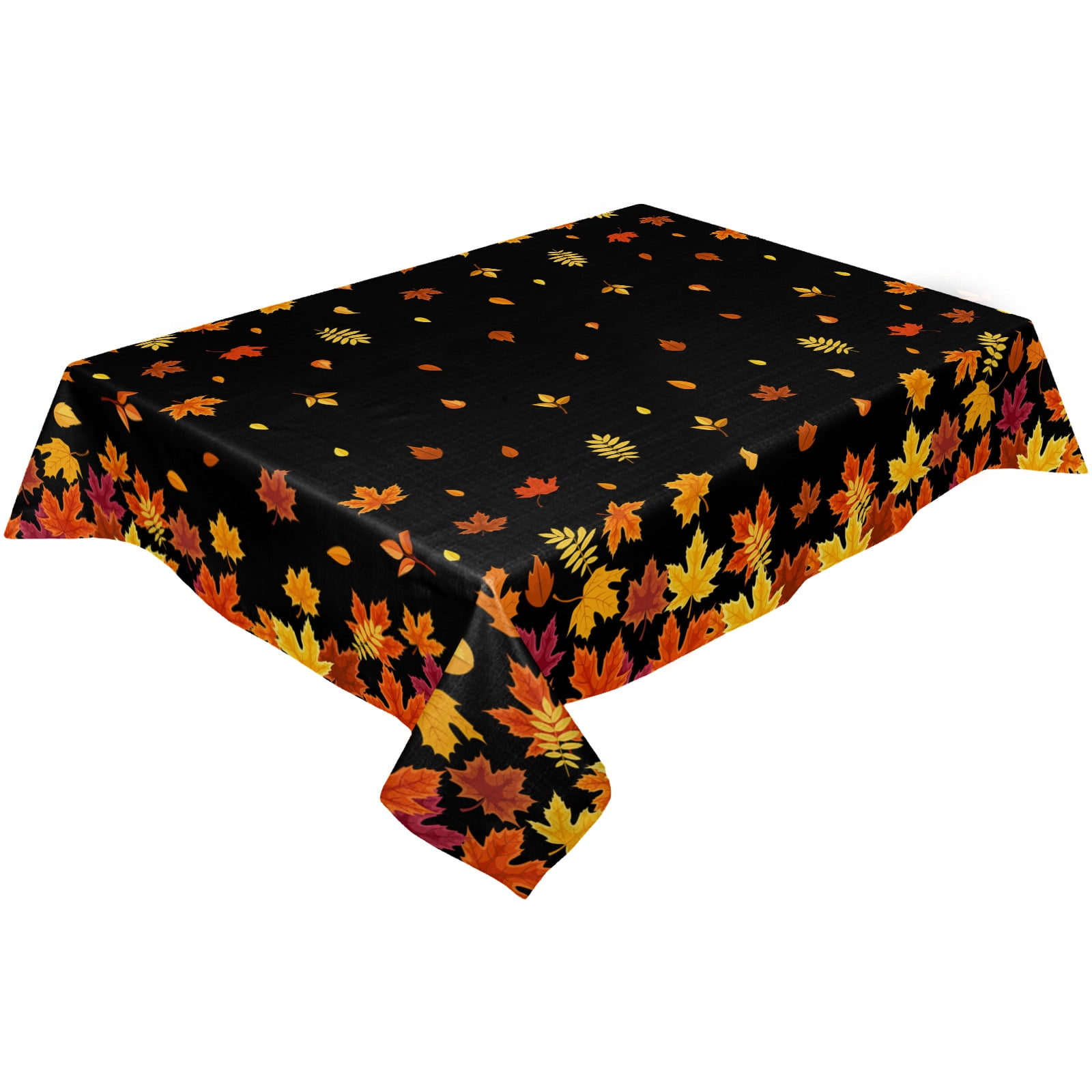 Autumn Maple Farmhouse Tablecloth Waterproof Wedding Party Dining Table