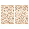thumbnail image 1 of Autumn Maple Leaf Dish Towels Set - 2-Pack Absorbent Pumpkin Tea Towels, Farmhouse Kitchen Decor, 1 of 3