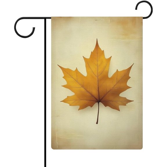 Autumn Maple Leaf Garden Flag Double Sided Small Flag for Outdoor 12x18 Inch Welcome Holiday Decorations