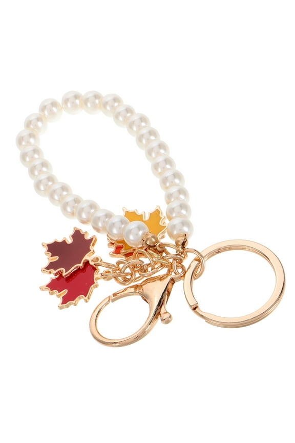 Maple Leaf Keychain Pendant Keyring Key Holder Bag Pendant Maple Key Chain Women For Birthday Christmas Festival Fall Autumn Thanksgiving