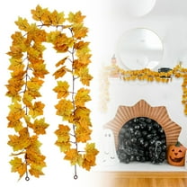 Autumn Maple Leaf Rattan Wall Hanging, Fall Home Decor, Style T, Autumn Decoration Simulation Maple Rattan Wall Hanging, Natural Leaf Design for Home Seasonal Fall Decor, Kingtowag