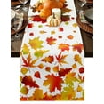 Autumn Maple Leaves Gradient Table Runner Home Wedding Table Flag Mat