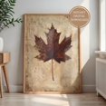 Autumn Rustic Maple Autumn Maple Leaves Wall Art Print, Neutral Vintage Botanical Foliage ...