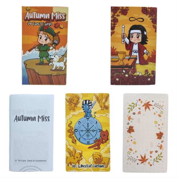 Autumn Miss Tarot Fortune-telling Cards 12x7cm Tarot Cards Party Deck Supplies English Version Board Game Party Playing Cards